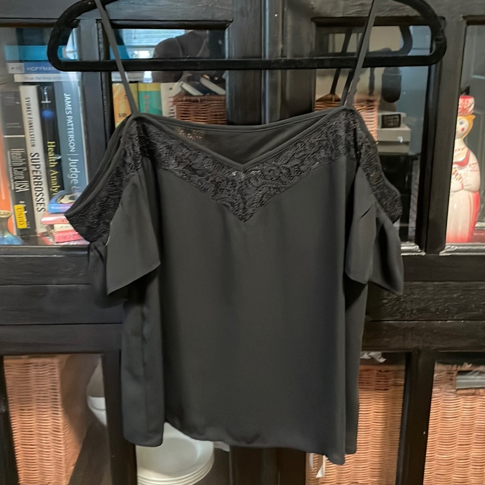 Express Black Lace Top